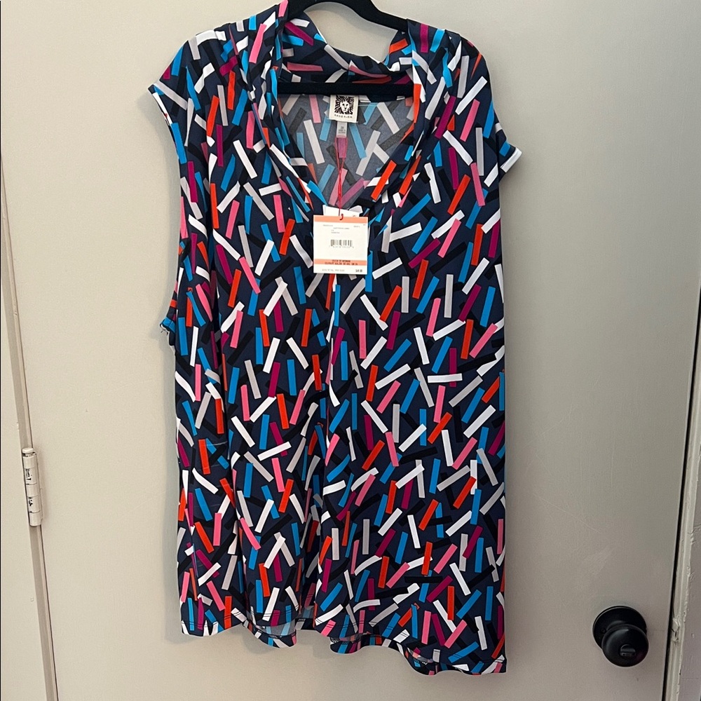 Anne Klein Multicolor Patterned Blouse